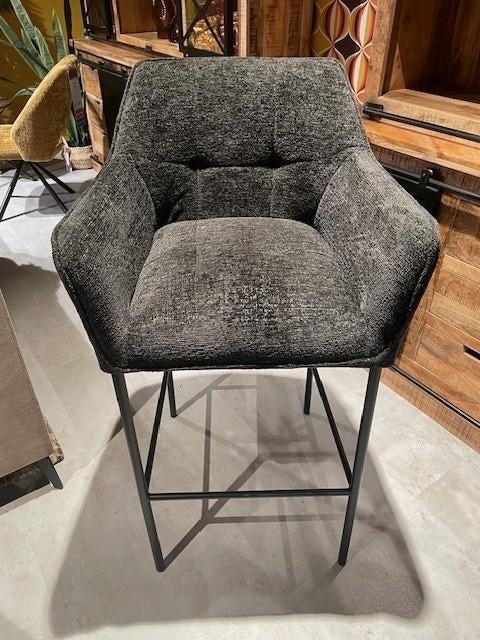 Barkruk Barend - 62bx 58d x 111h cm - zithoogte 79 cm - stof, Ophalen, Met voetsteun, Zo goed als nieuw, 90 cm of meer