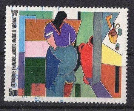 Frankrijk, zegel 1986, Ophalen of Verzenden, Gestempeld