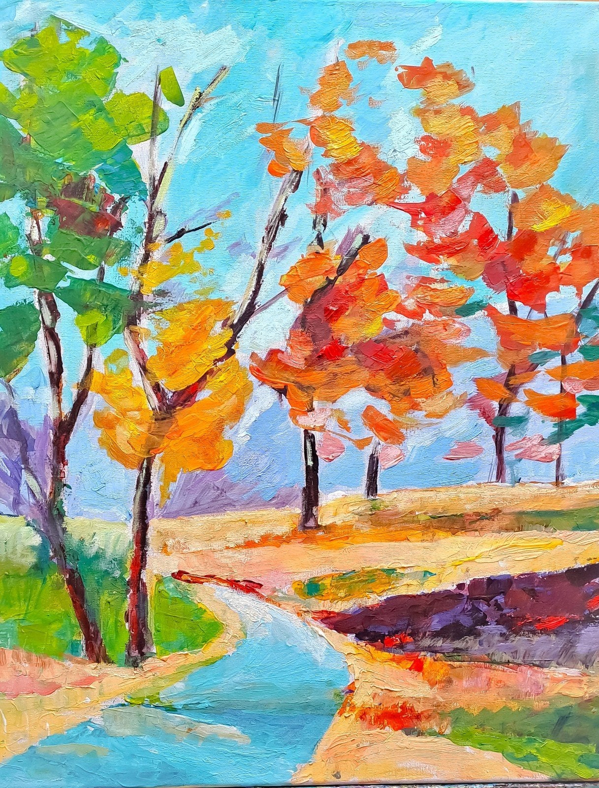 Lente, Antiek en Kunst, Kunst | Schilderijen | Modern, Ophalen of Verzenden