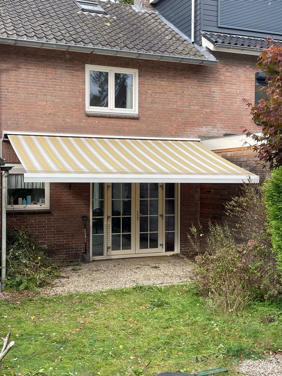 Zonnescherm knikarmscherm 520x290 cm, Tuin en Terras, Ophalen, Gebruikt, 450 cm of meer, 150 tot 300 cm