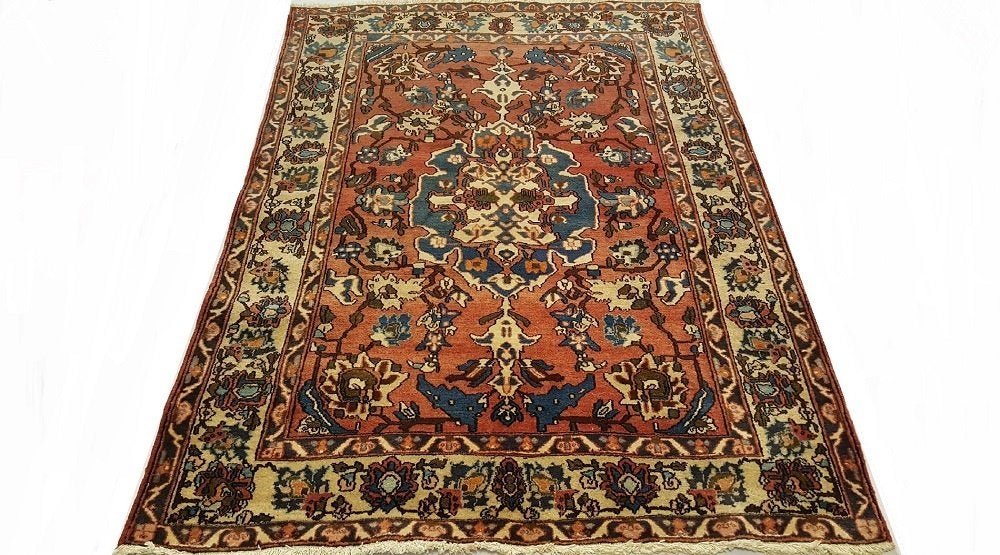 Perzisch tapijt isfahan 200 x 145/Kleed/Kelim/Oosterse/Loper, 100 tot 150 cm, Www.simatapijten.nl, Ophalen of Verzenden, 150 tot 200 cm
