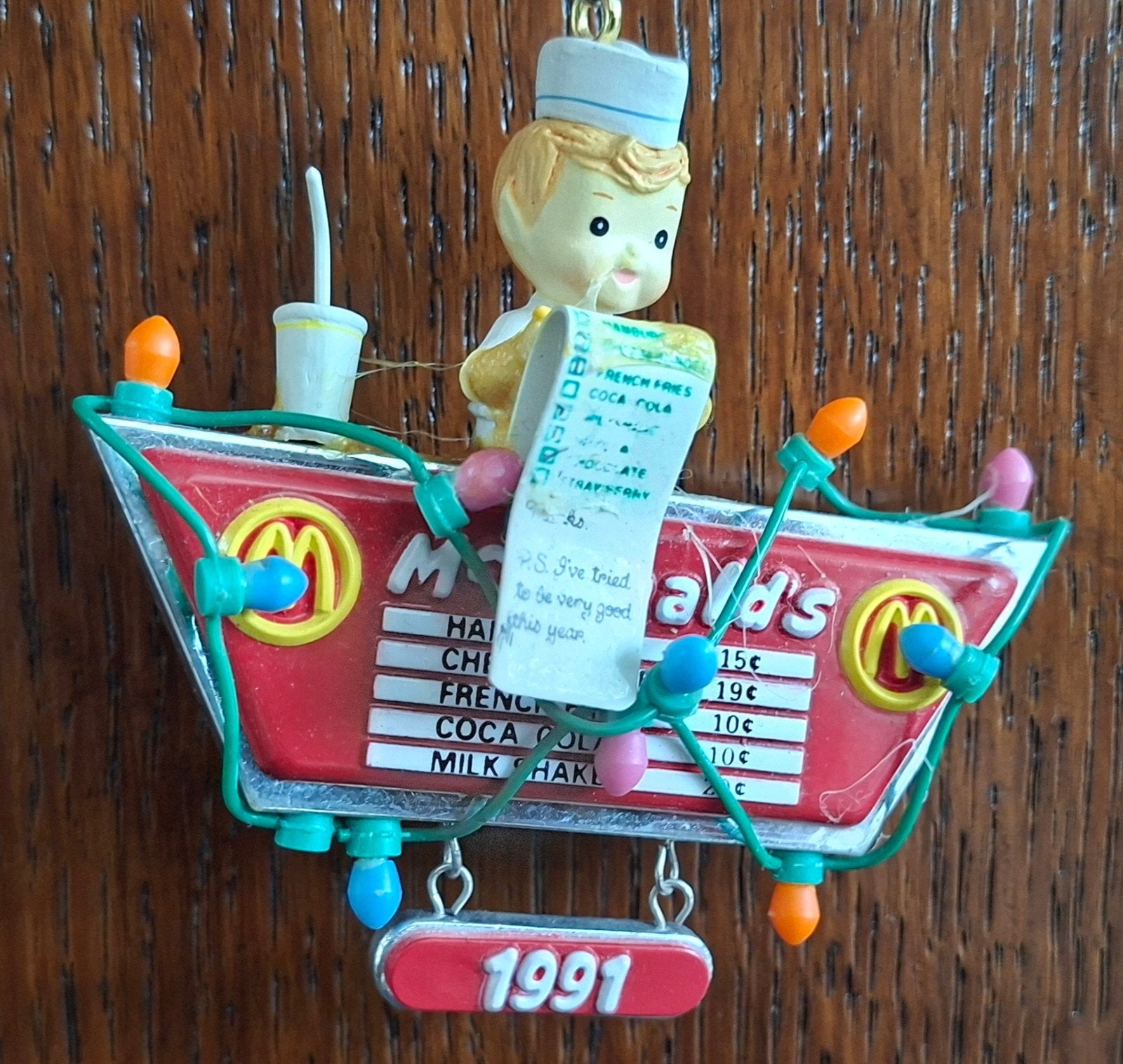 McDonald's Enesco Christmas Ornament, Ophalen of Verzenden, Gebruikt, Gebruiksvoorwerp
