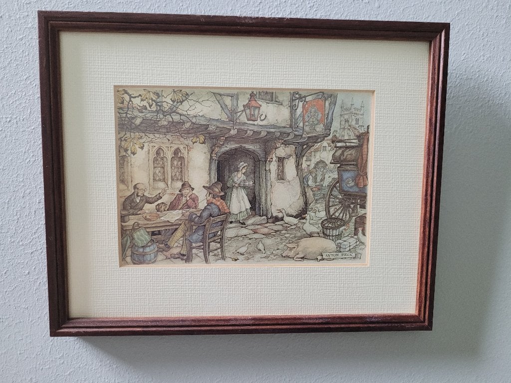 Anton Pieck schilderijtjes, Ophalen of Verzenden, Zo goed als nieuw, Minder dan 50 cm, Print