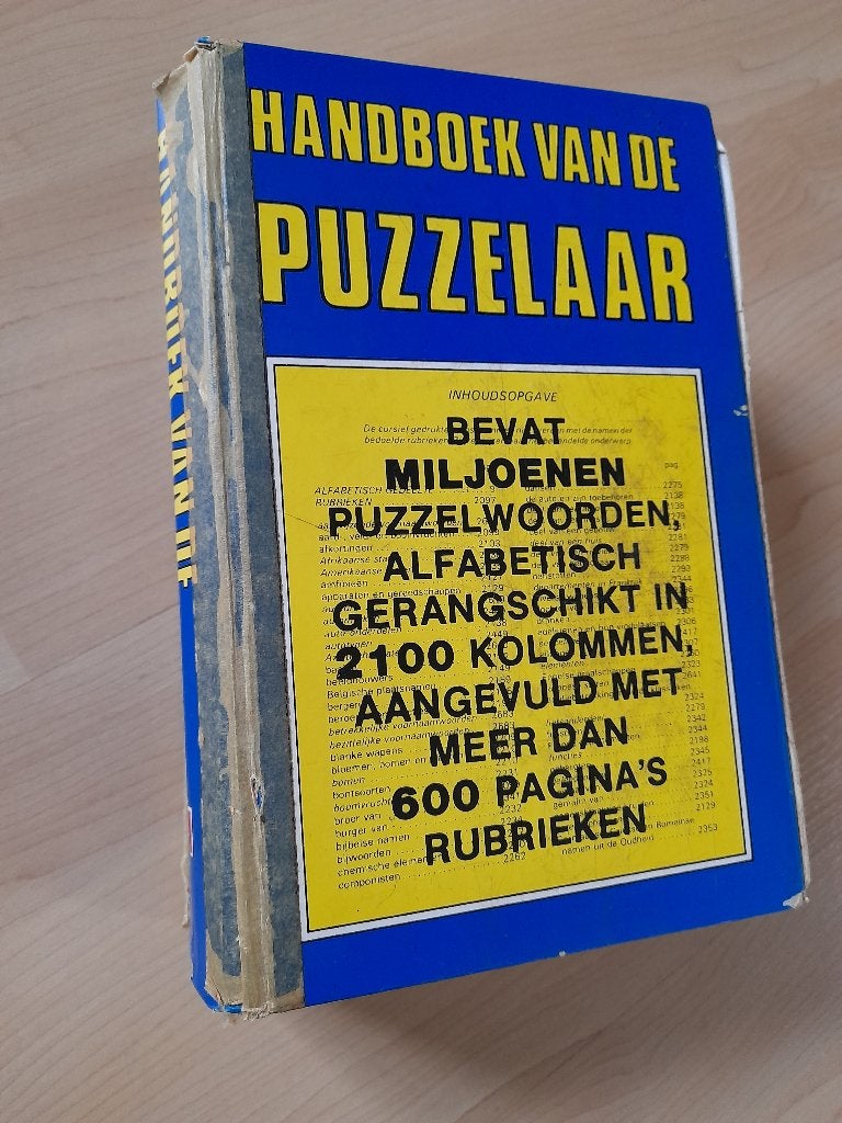 HANDBOEK VAN DE PUZZELAAR BEVAT MILJOENEN PUZZELWOORDEN, Ophalen of Verzenden, Gelezen
