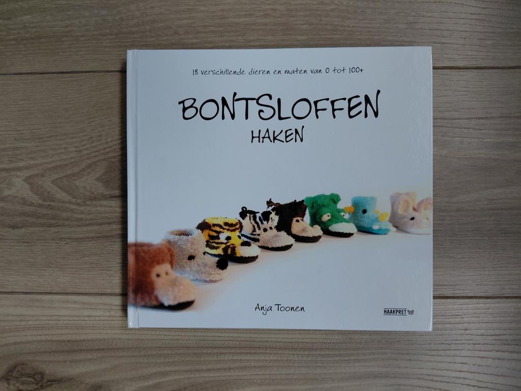 Anja Toonen - Bont sloffen haken, Breien en Haken, Anja Toonen, Ophalen of Verzenden, Zo goed als nieuw