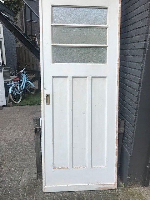 Ouderwetse schuifdeur, Ophalen, Gebruikt