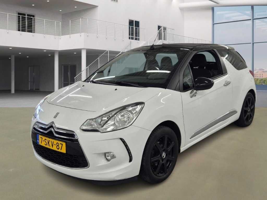 Citroen DS3 Cabrio 1.2 VTi Chic* 7-SKV-87, Euro 5, 1199 cc, 82 pk, Wit