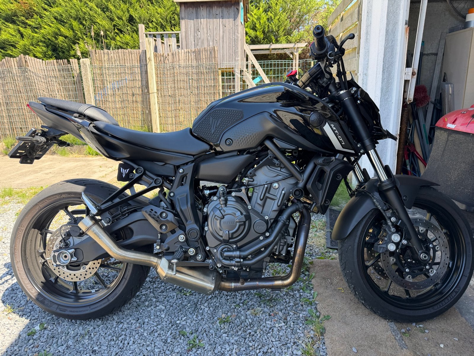Yamaha MT-07 MIVV RVS uitlaat speed edge, Ophalen of Verzenden
