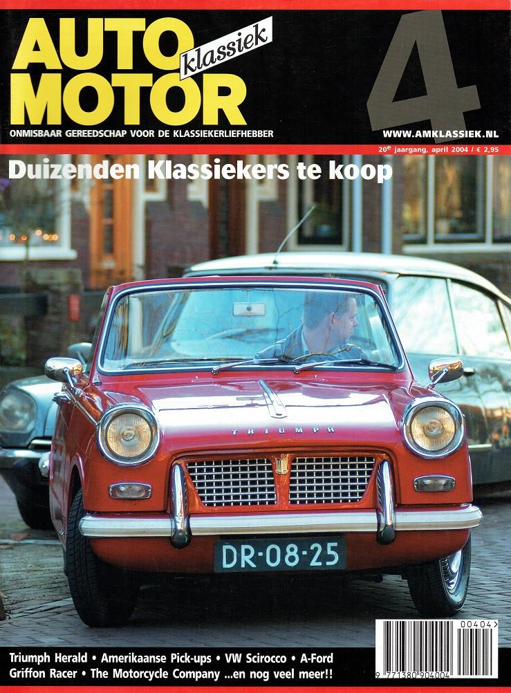Auto Motor Klassiek 2004 nr. 4 (o.a. Triumph Herald), Verzenden, Gelezen, Algemeen