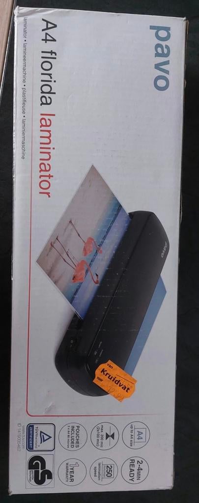 A4 Pavo Florida
laminator, Diversen, Ophalen of Verzenden, Nieuw