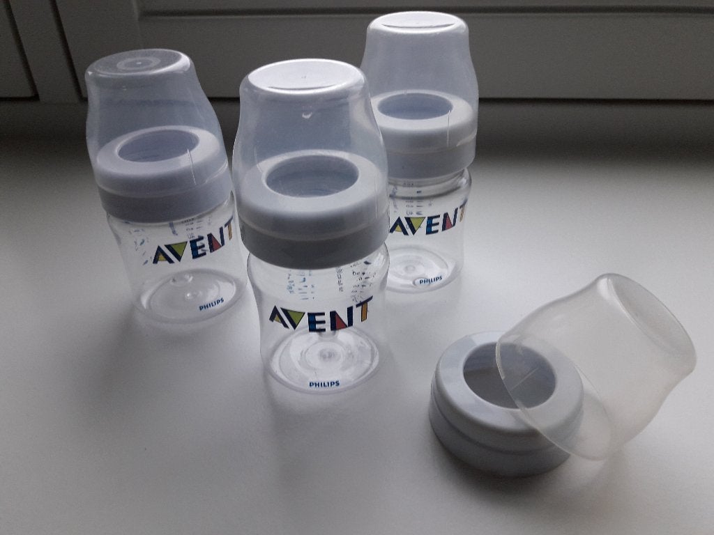 3x Philips Avant zuigfles 125 ml, extra bovenkant, setprijs, Ophalen of Verzenden, Zo goed als nieuw, Overige typen