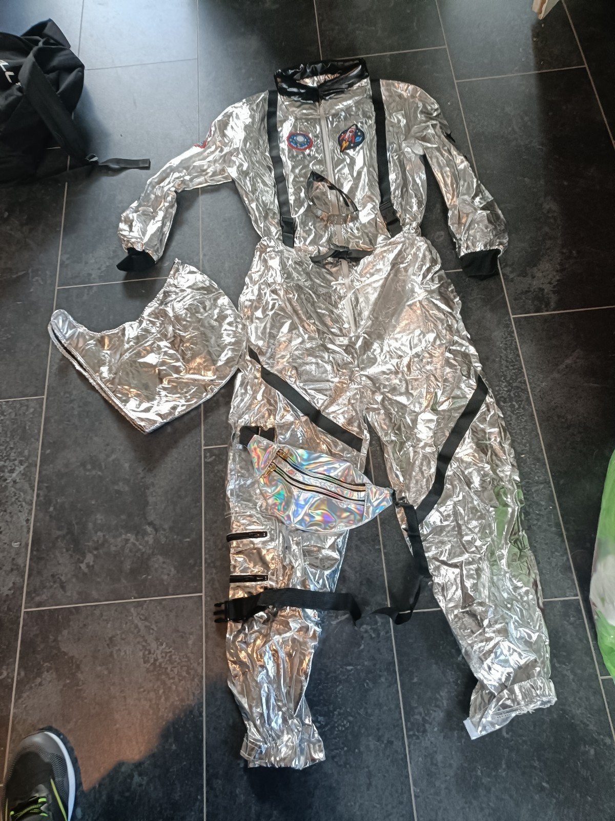 Zilveren ruimtepak met accessoires - Astronaut kostuum, Verzenden, Gebruikt, Pak of Jurk