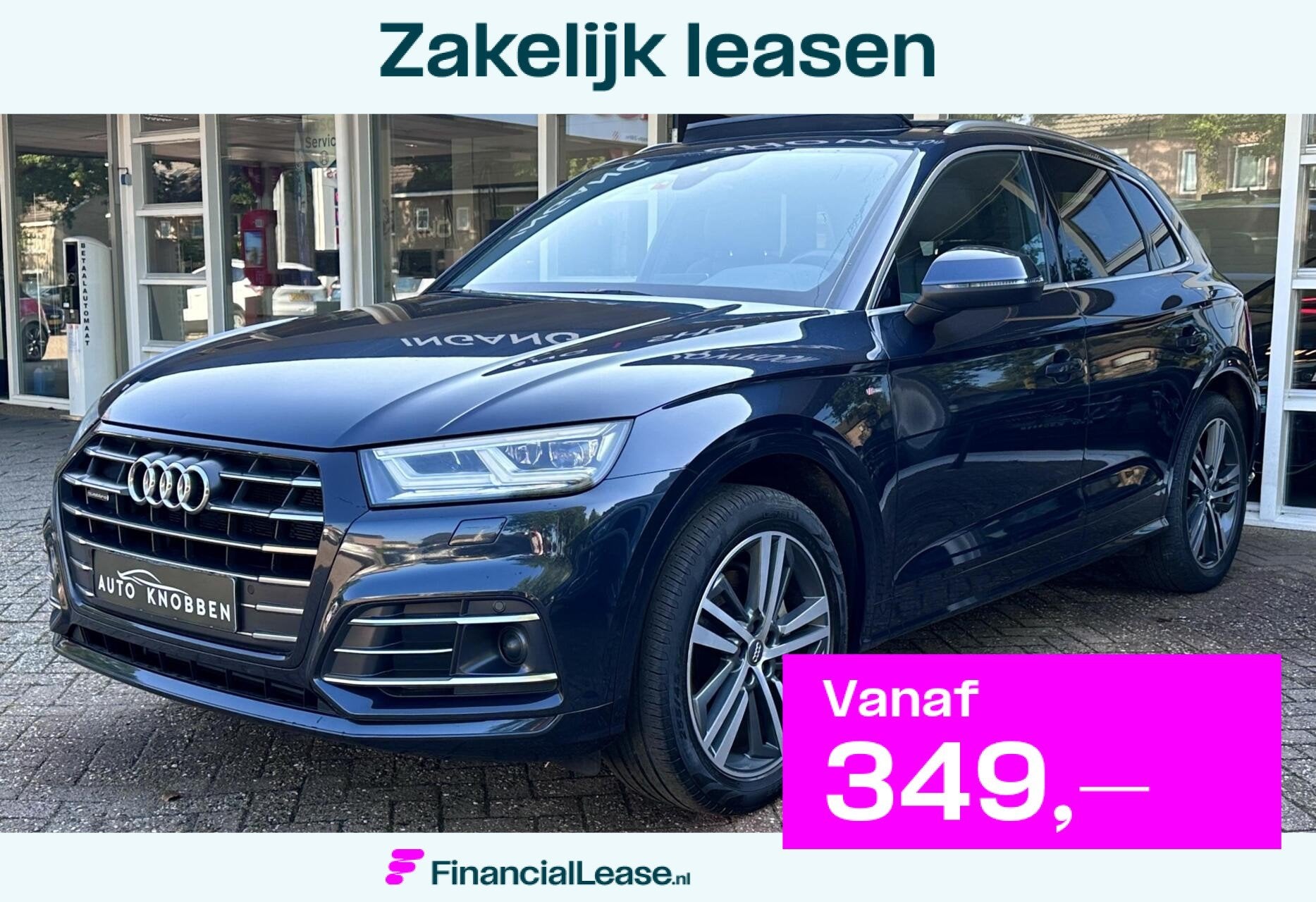 Audi Q5 55 TFSI e quattro S-Line Led, Leer, Pano, Digidash,, Automaat, 2005 kg, Gebruikt, 4 cilinders