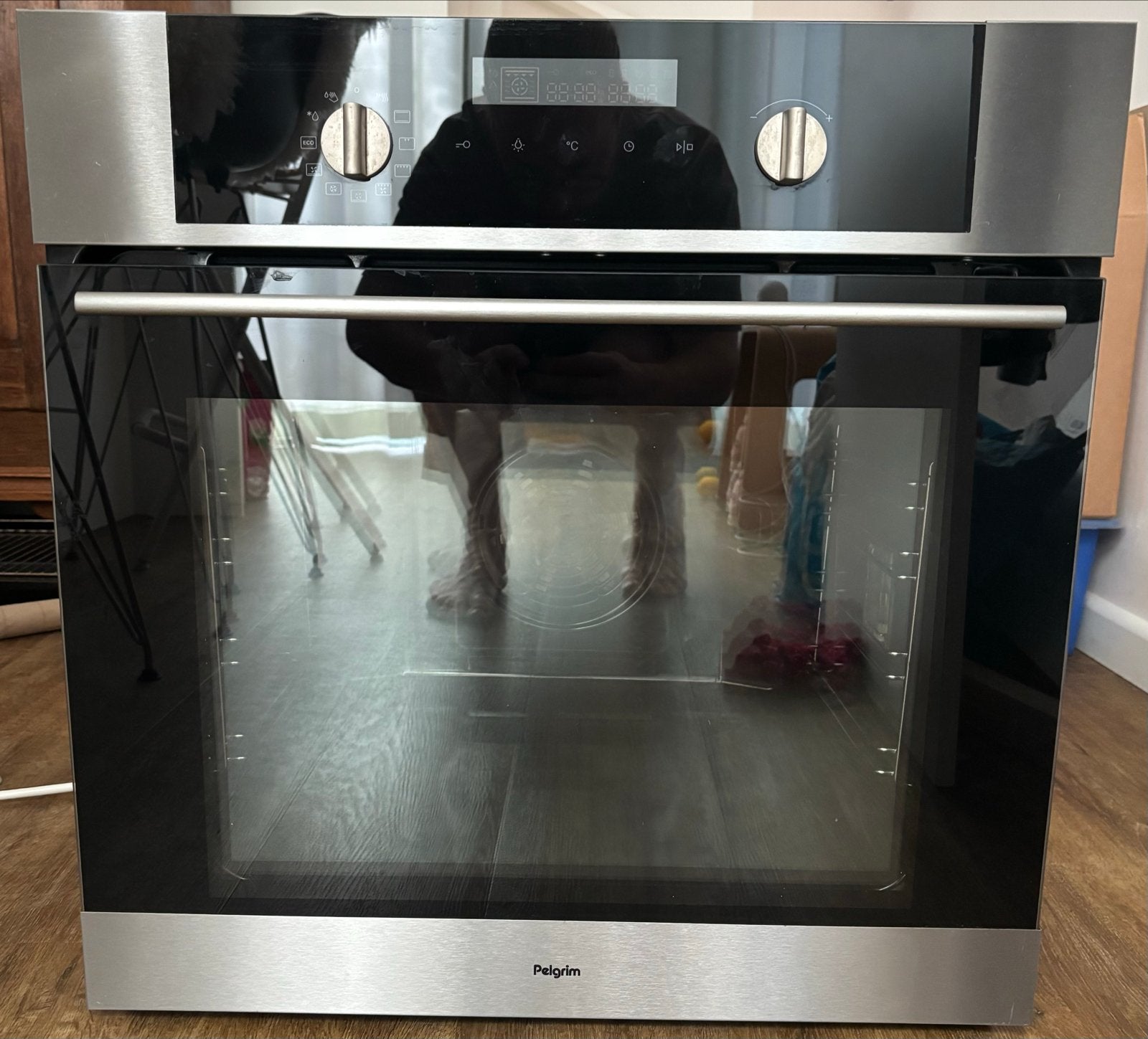 Pelgrim OVM526RVS inbouw oven - goed werkend - gebruikt., Ophalen, Gebruikt, Oven, Hete lucht