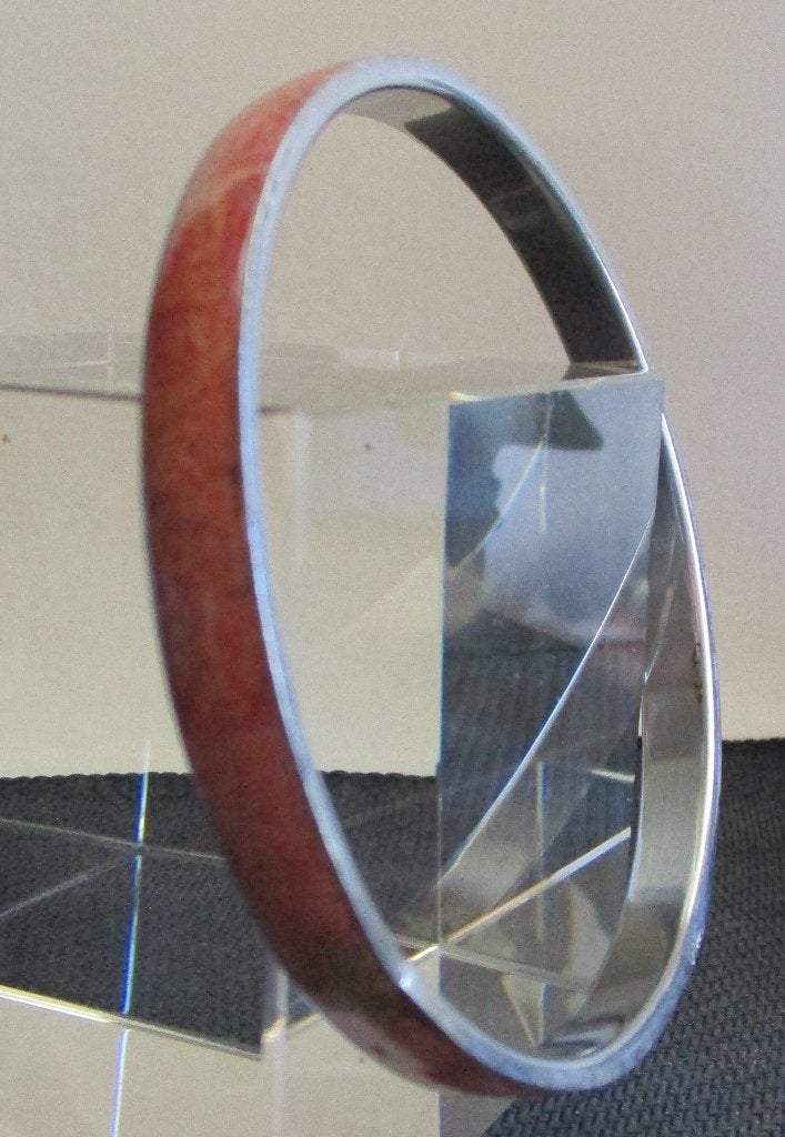 KA01: Koraal uit de jaren eind’70-Staal-8mm-binnenmaat 6,7cm, Verzenden, Nieuw, Rood, Staal