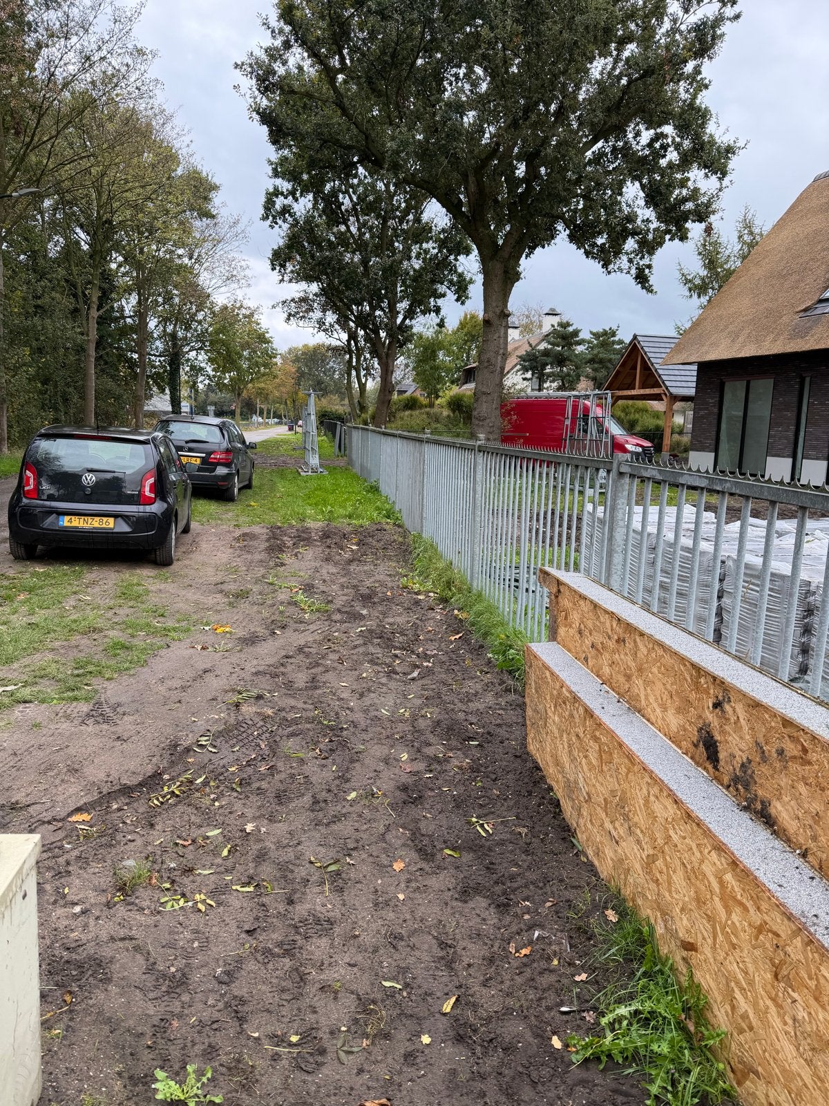 18 Gegalvaniseerde Hekken 150x300 cm met Palen en Poort, Met poort, Dubbelstaafmat hekwerk, Ophalen of Verzenden, Zo goed als nieuw