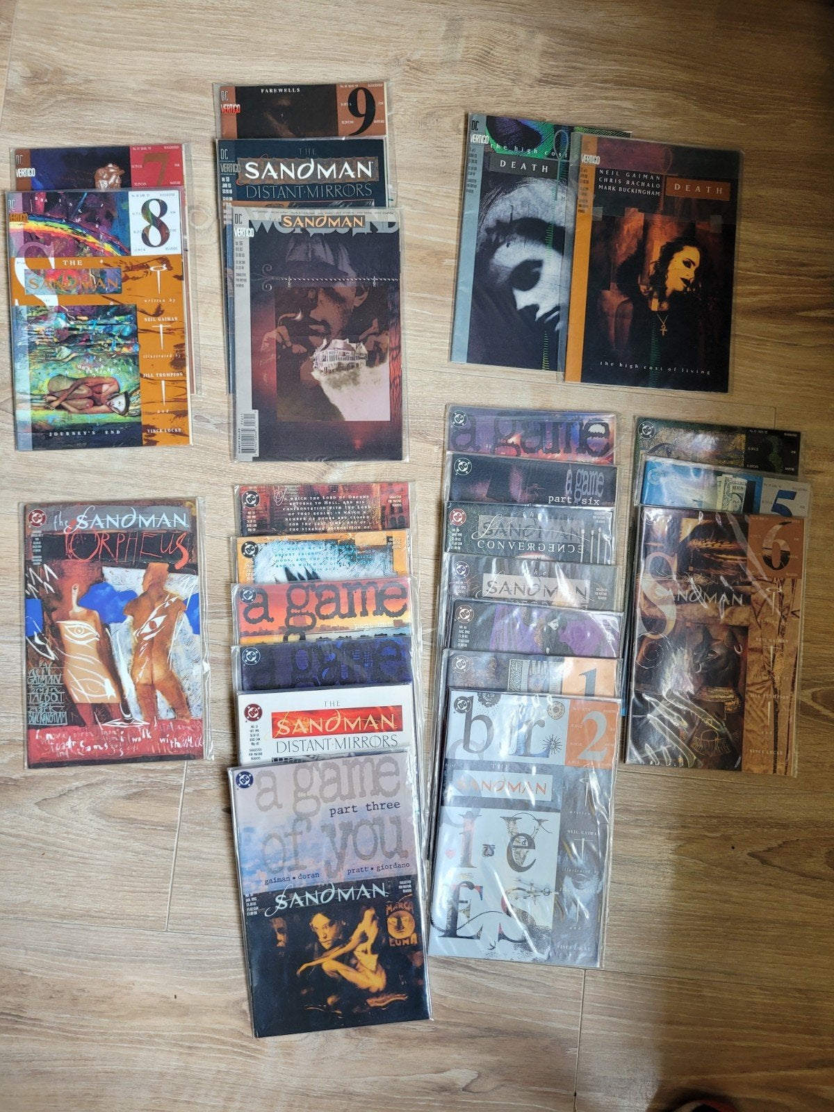 Mooie partij The Sandman comics (Neil Gaiman - DC/Vertigo), Complete serie of reeks, Ophalen of Verzenden, Gelezen, Amerika
