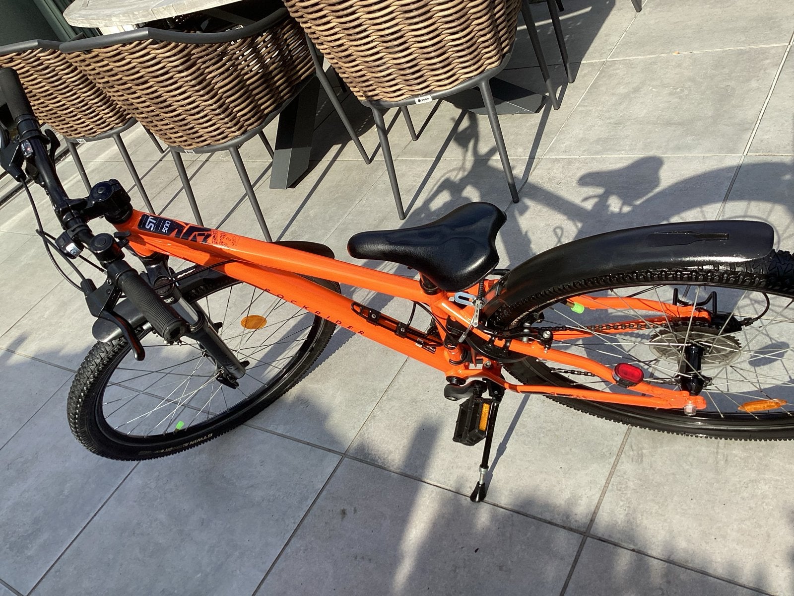 Rockrider ST500 Mountainbike 26 inch - Oranje, Hardtail, Velgrem, Zo goed als nieuw, Ophalen