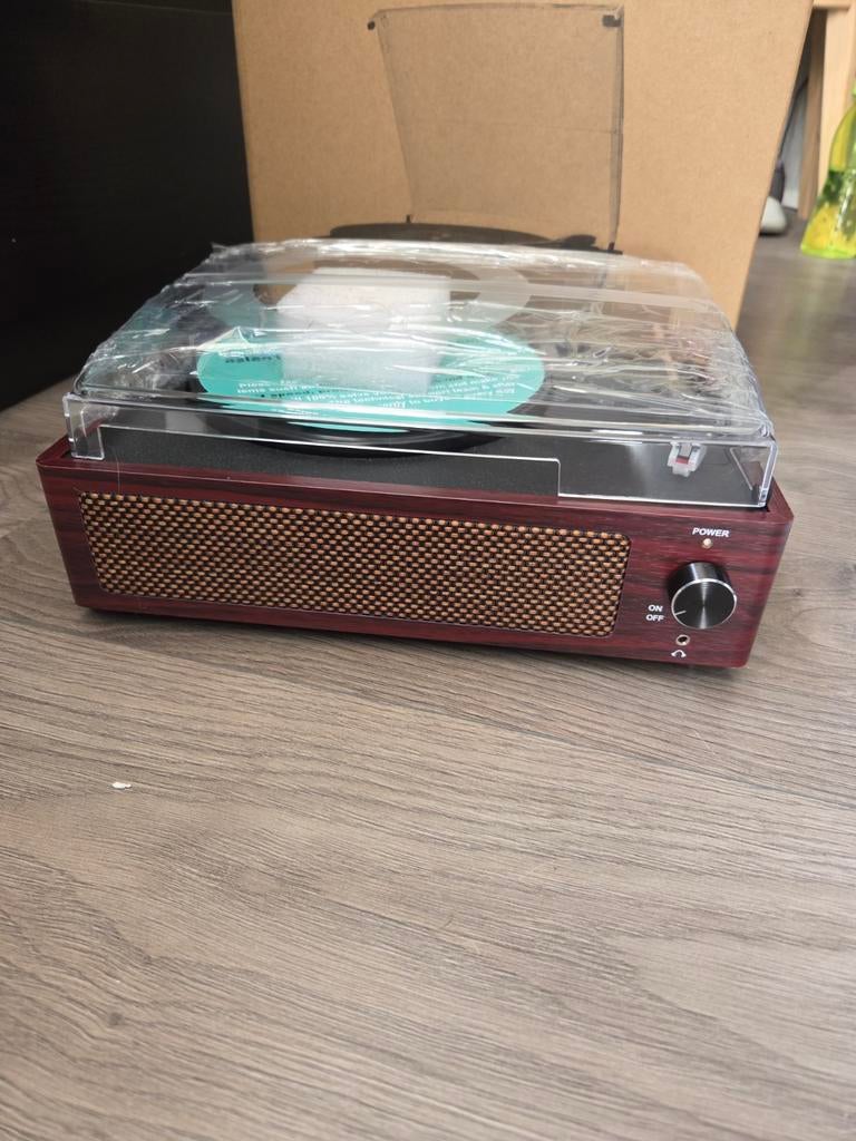 Nieuwe Platenspeler met Ingebouwde Speakers en Bluetooth, Audio, Tv en Foto, Platenspelers, Ophalen of Verzenden, Nieuw, Platenspeler