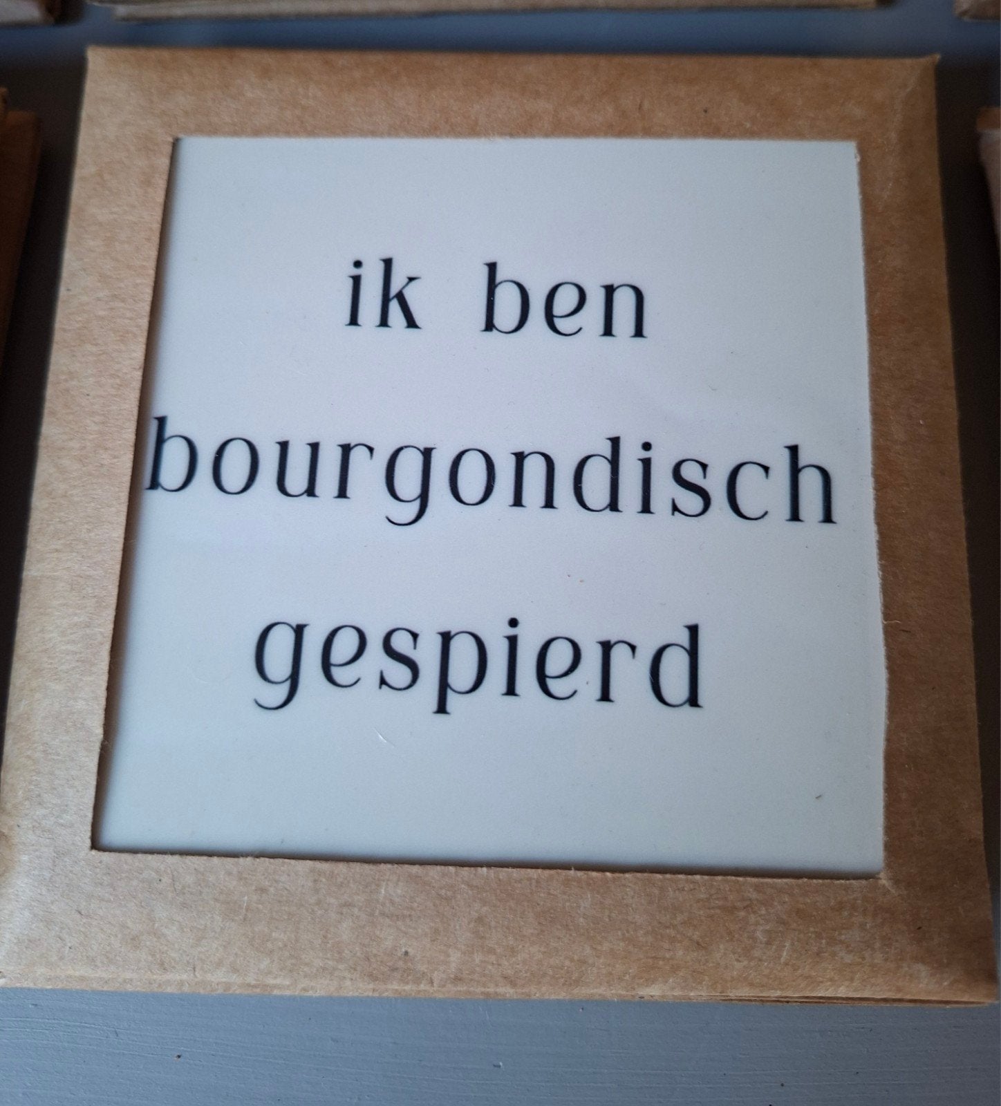 Leuk tegeltje met tekst, Ophalen of Verzenden, Nieuw