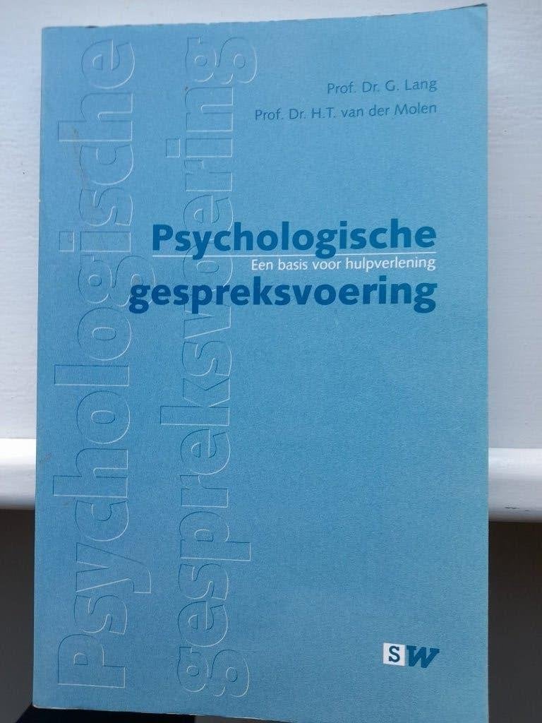 Psychologische gespreksvoering, Gelezen, G. Lang en Van der Molen, Alpha, HBO