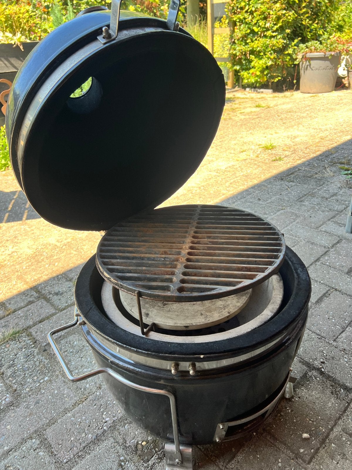 Grill Guru Kamado Compact Zwart - Incl. Accessoires, Ophalen, Gebruikt