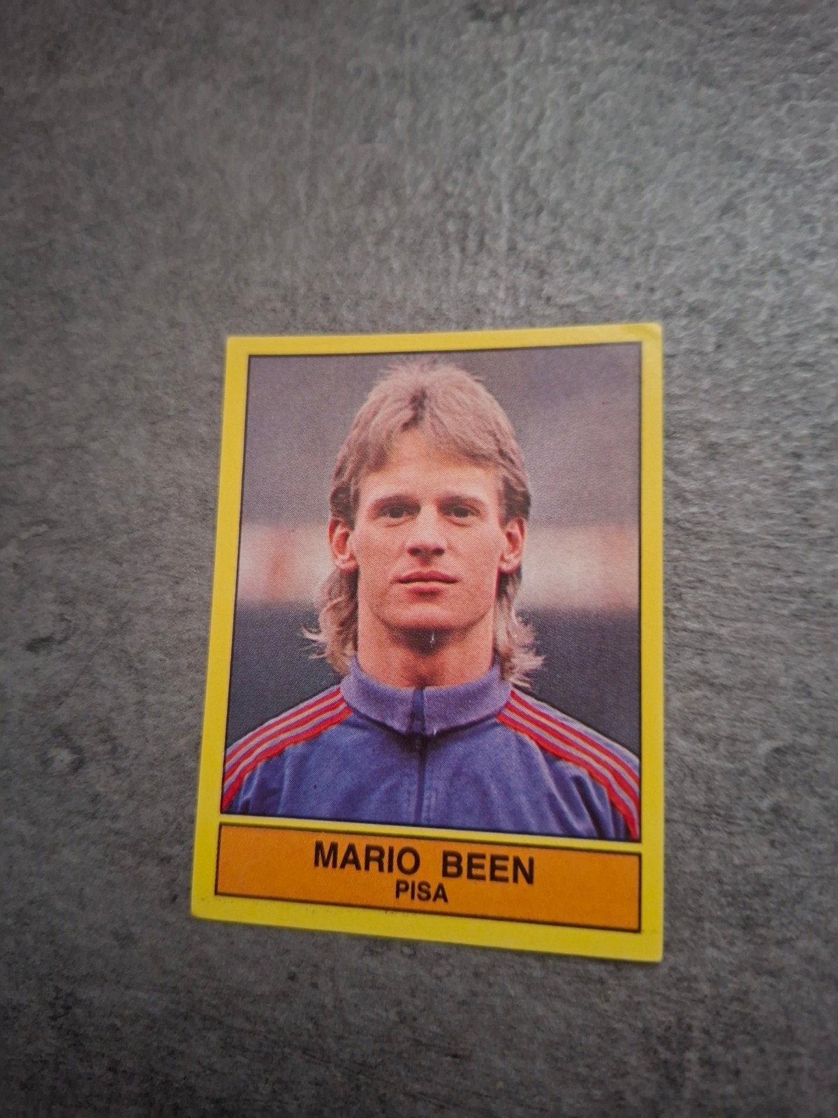 Panini sticker Voetbal 90. Mario Been Pisa., Hobby en Vrije tijd, Ophalen of Verzenden, Zo goed als nieuw, Sticker