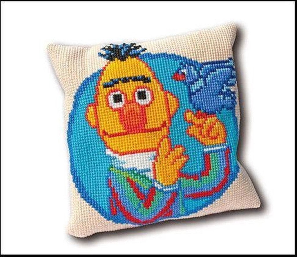 Borduurpakket Kussen Sesamstraat Bert 234080, ., Nieuw, Ophalen of Verzenden, .