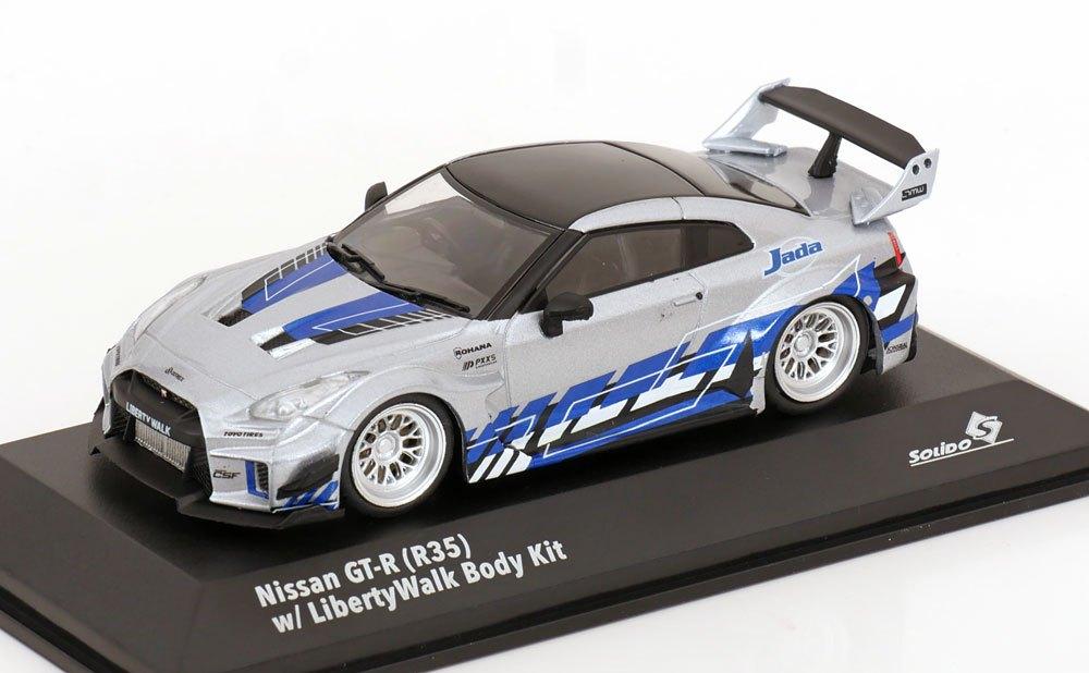 Nissan Skyline GT-R (R35) 2020 "Liberty Walk Body Kit" 1-43, Hobby en Vrije tijd, Solido, Tschuiten@hotmail.com, Auto, Solido