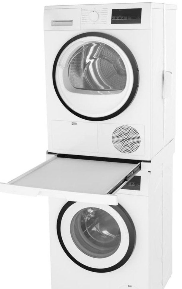 Coolblue Premium Tussenstuk Wasmachine/Droger 55cm diep, Ophalen, Zo goed als nieuw