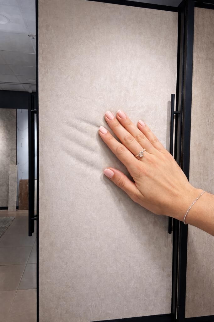 Beige Suède Wandpaneel XL 280x122 cm | Hotel Chique Look, Ophalen of Verzenden, Nieuw, Overige materialen, Minder dan 20 mm