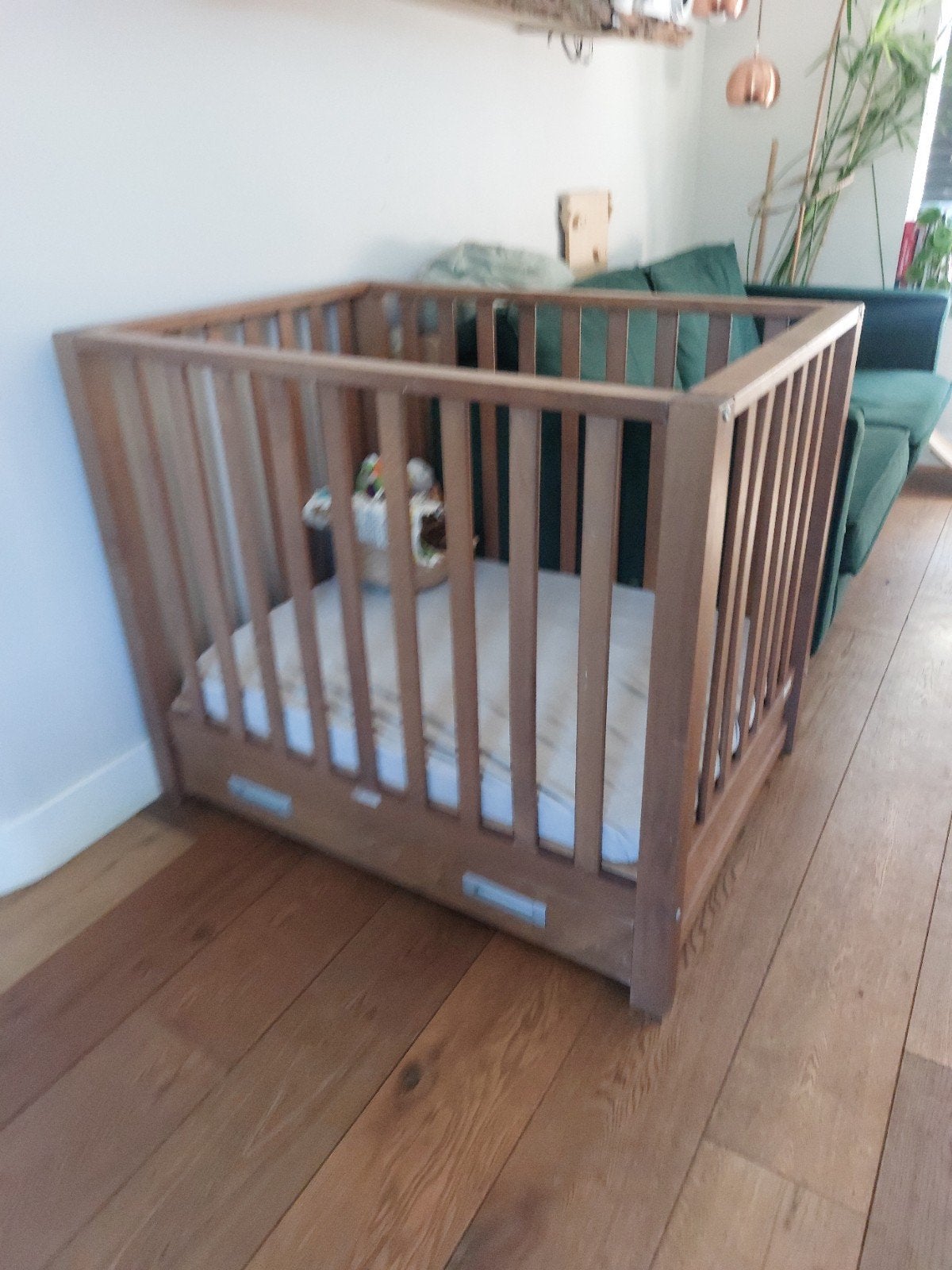 TWE Baby Box met Handige Lade - Houten Box, Ophalen, Gebruikt, Vierkant, Lade