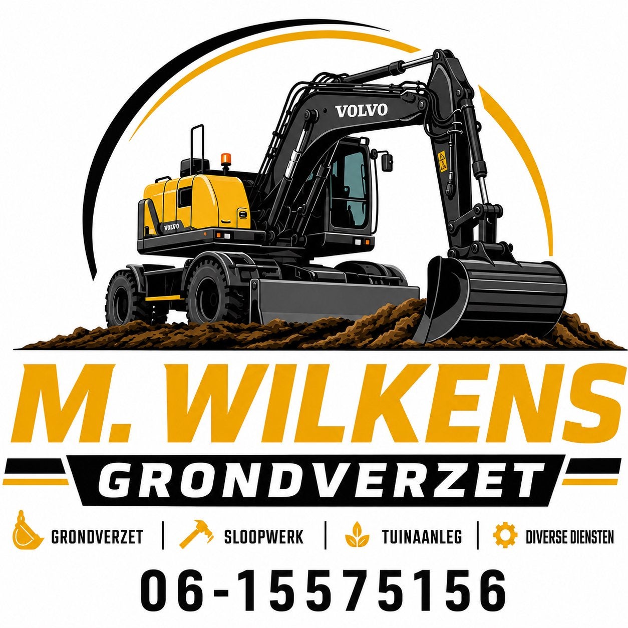 Grondwerk,straatwerk,tuinaanleg, Ophalen