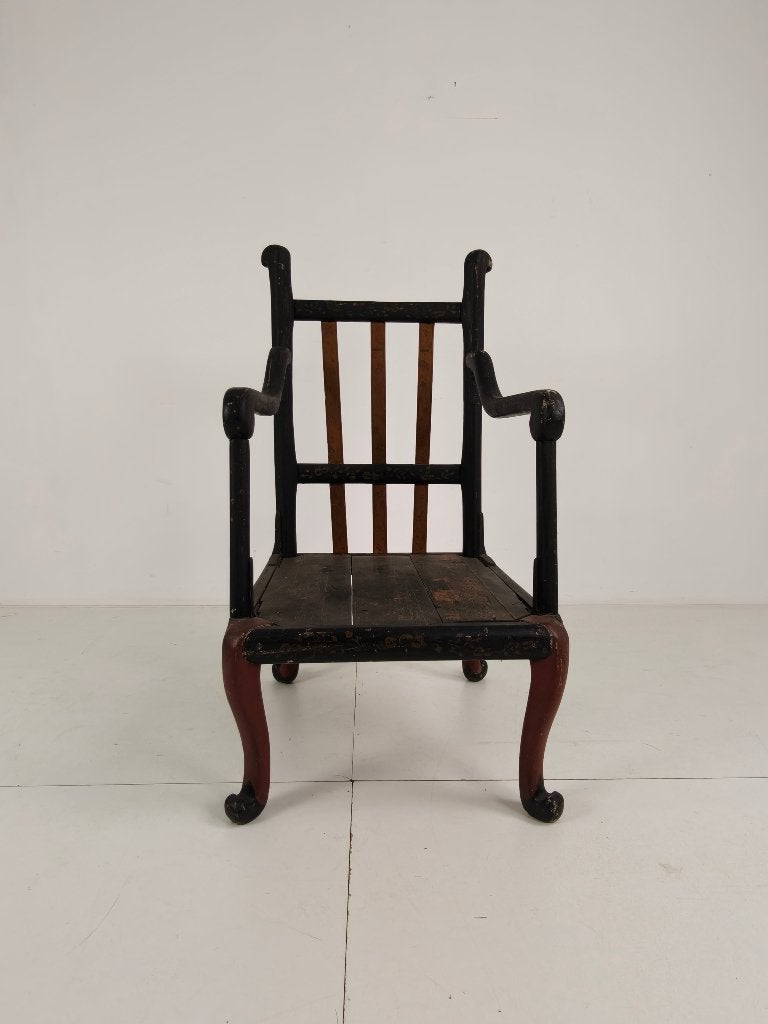 Chinoiserie Engelse Fauteuil – Circa 1900, Ophalen of Verzenden