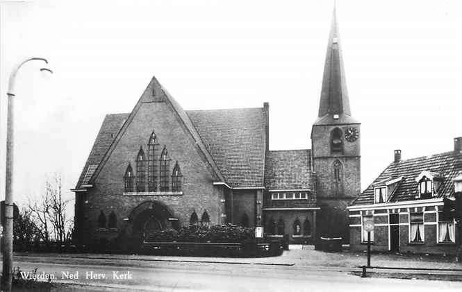 301-381-039 Wierden Kerk, Verzamelen, Ansichtkaarten | Nederland, Verzenden, Voor 1920, Overijssel