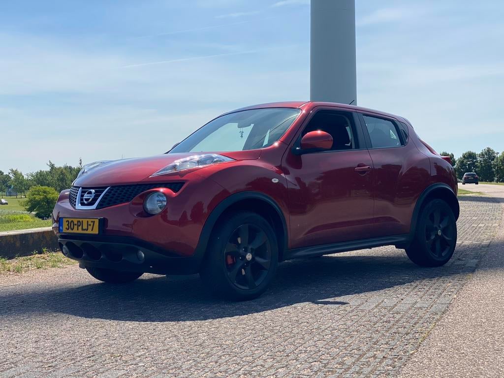 Nissan Juke 1.6 2011, Auto's, Stof, 1250 kg, Zwart, 4 cilinders