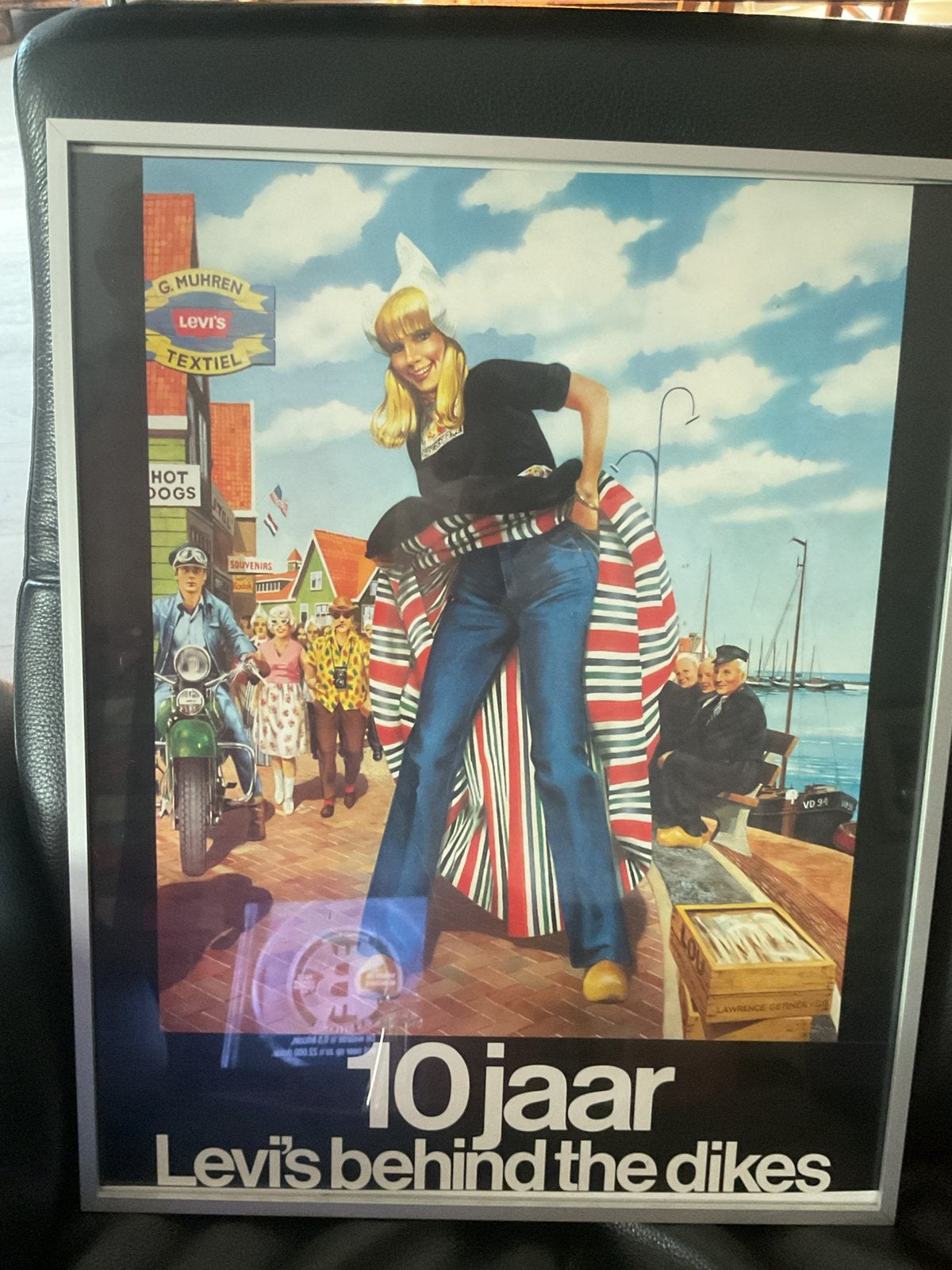 Levi’s ingeijste poster., Huis en Inrichting, Ophalen, Minder dan 50 cm, Gebruikt, Oorspronkelijke maker