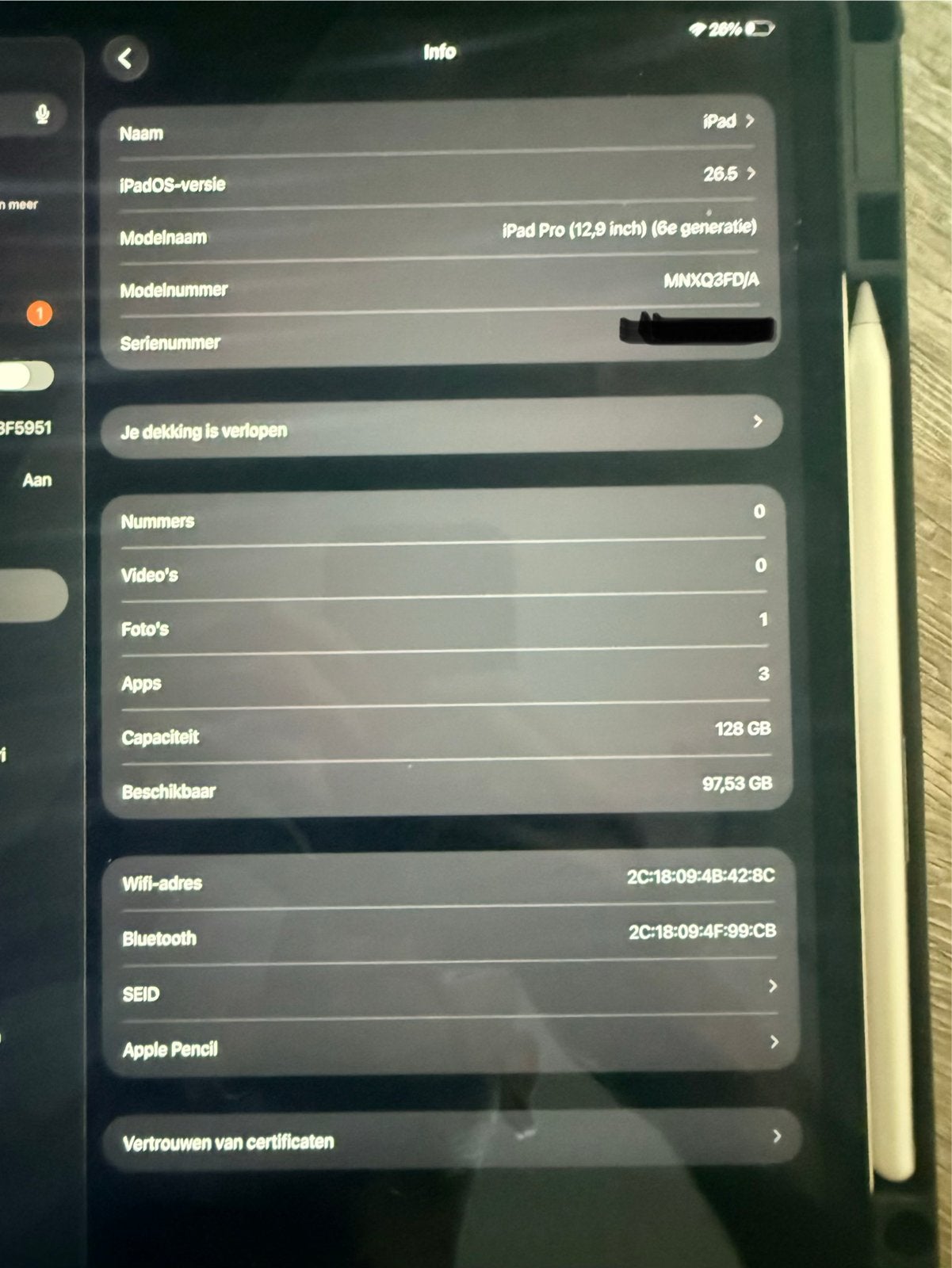 Foto 4 van Apple iPad Pro (6e generatie) 12.9 inch 128GB Wi-Fi