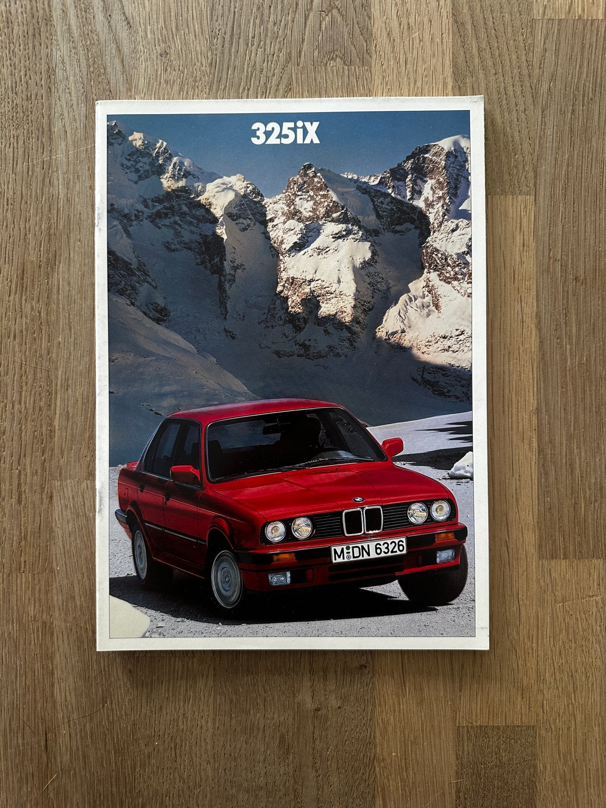 BMW 325iX E30 Brochure - Origineel en Zeldzaam (DE), Boeken, Ophalen of Verzenden, Nieuw, BMW