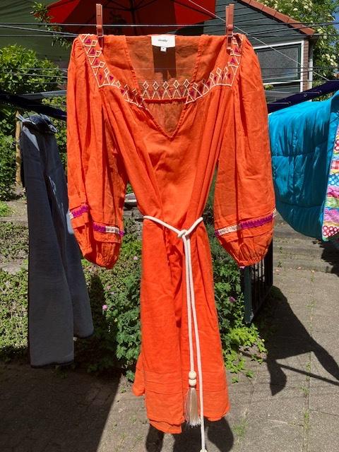 ️️ Oranje tuniek/jurkje maat M, Maat 38/40 (M), Oranje, Ophalen of Verzenden, Zo goed als nieuw
