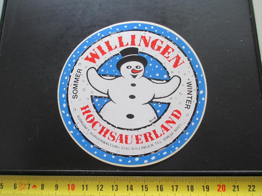 sticker Duitsland Willingen Hochsauerland, Ophalen, Zo goed als nieuw