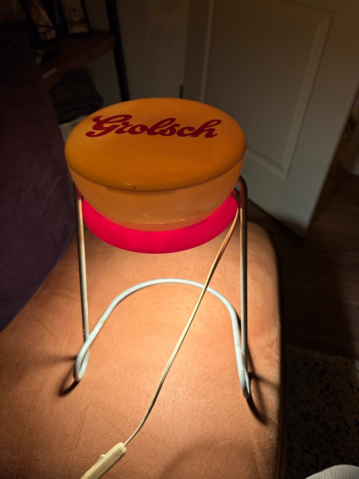 Vintage Grolsch Lamp - Uniek Design, Ophalen of Verzenden