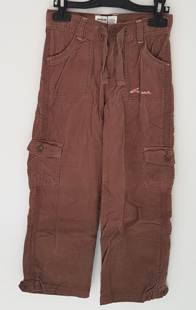 Bruine OshKosh broek maat 116 NIEUW (0598), Broek, Meisje, Nieuw, Ophalen of Verzenden