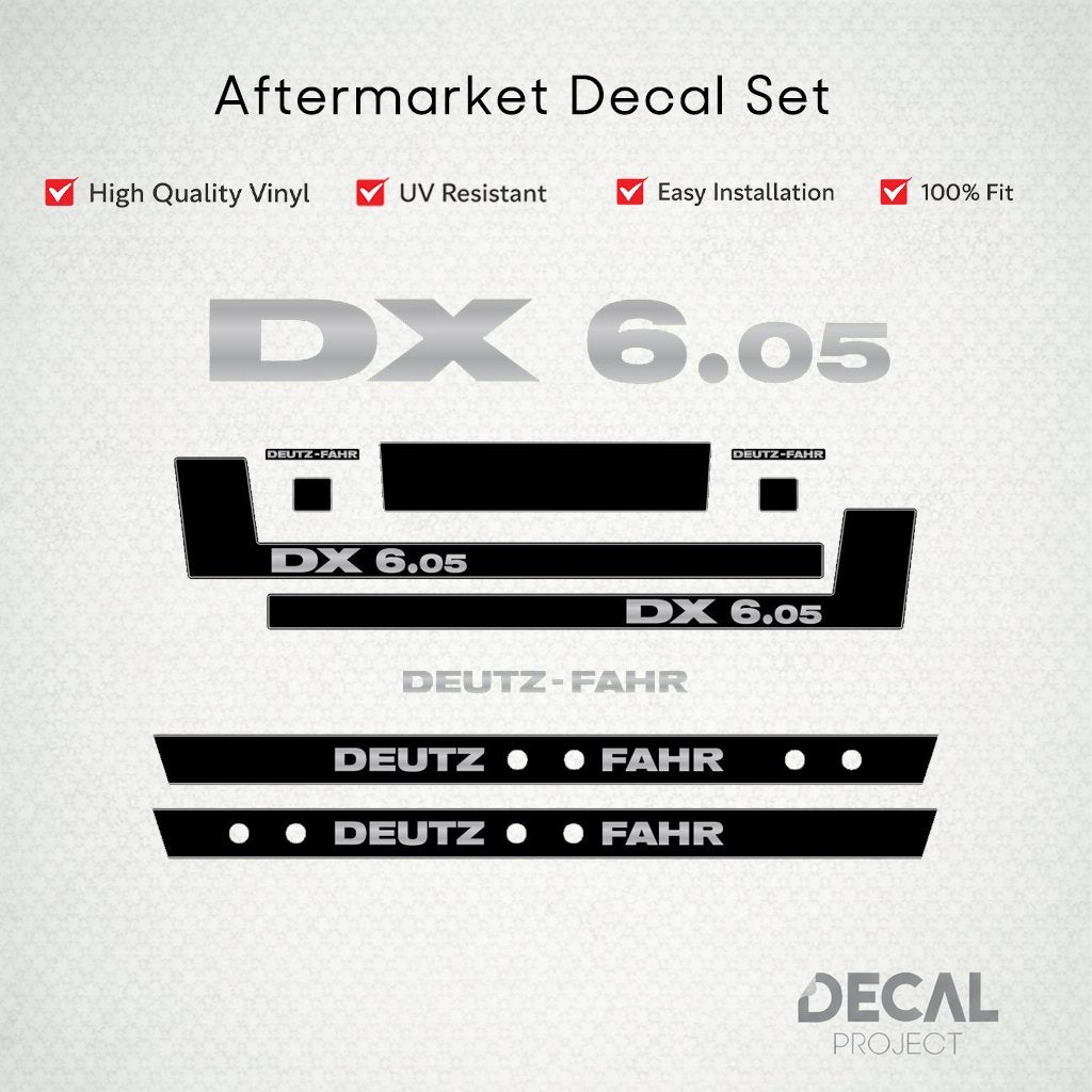 Vervangende Stickers Deutz DX 6 & AgroXtra, Verzenden