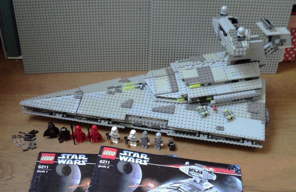 6211 (1) Imperial Star Destroyer, vrijwel compleet, inclus, Ophalen of Verzenden, Gebruikt