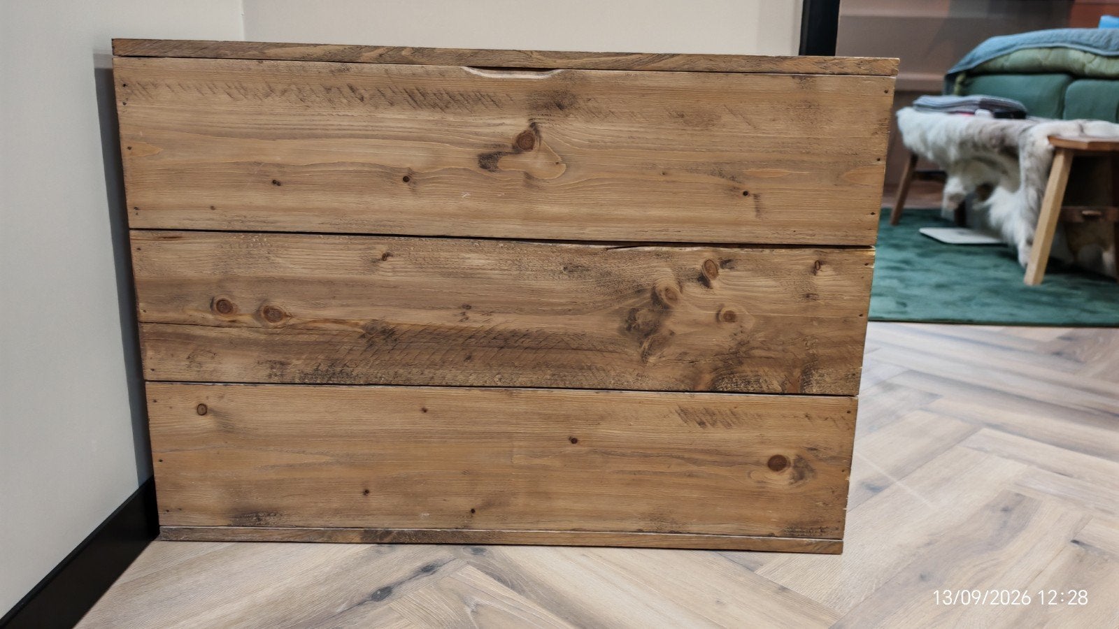 Kattenbak kist steigerhout, Ophalen, 50 tot 100 cm, Minder dan 50 cm