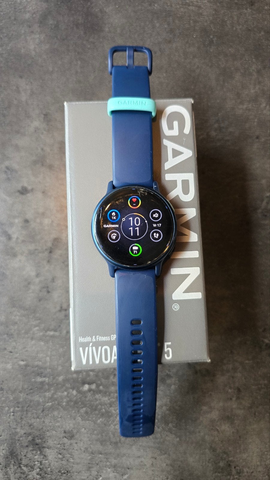 Vivoactive 5 smartwatch blauw, Ophalen, Zo goed als nieuw, Blauw, Android