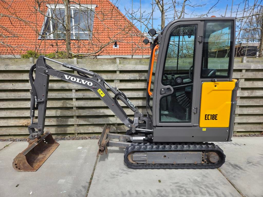 Volvo EC18E Mini Graver Top Staat (2021) 1450 uur Compleet, Molenaarweg 1A Warmenhuizen, Info@vlaartradingandservices.com, Ophalen of Verzenden