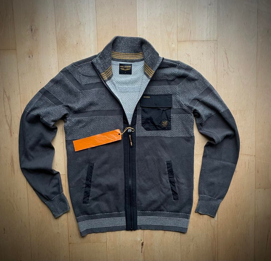 PME Legend design kwaliteit vest / trui met rits M, Ophalen of Verzenden, Zo goed als nieuw, Maat 48/50 (M), Grijs