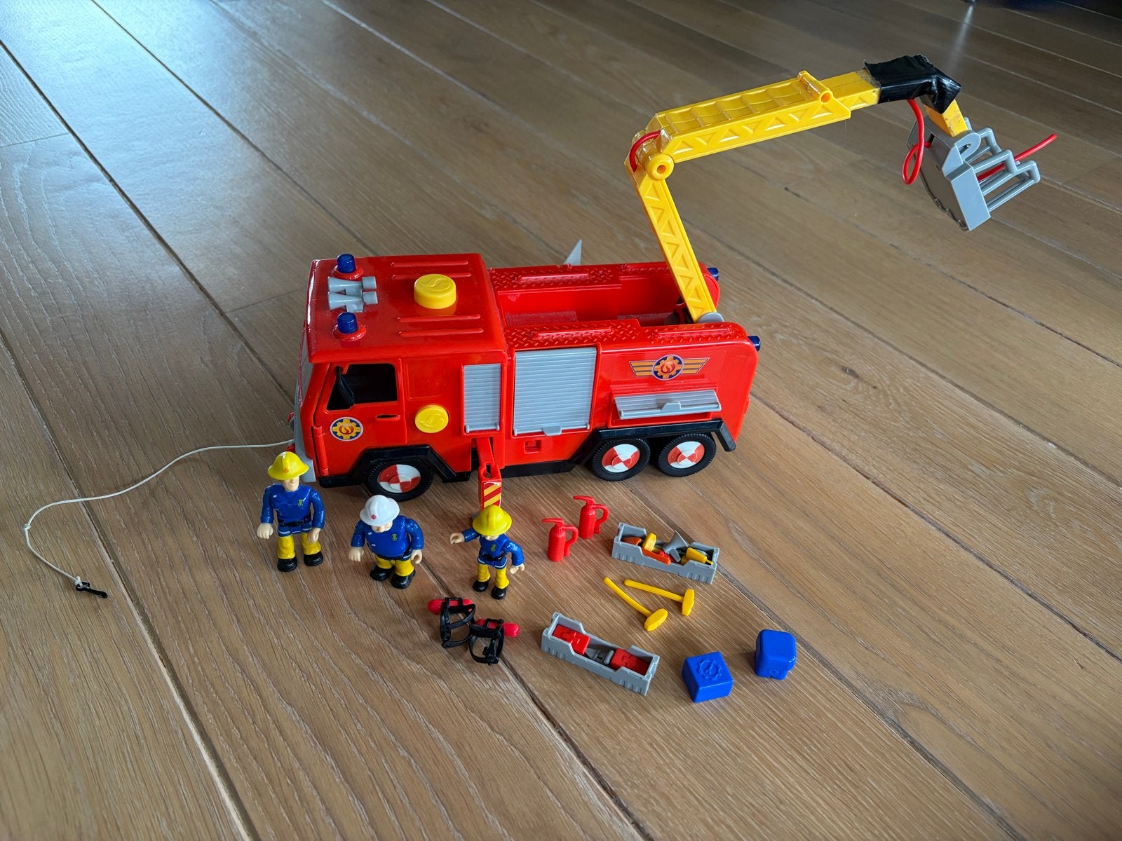 Brandweerman Sam Jupiter brandweerauto met figuren en acc., Ophalen of Verzenden, Jongen of Meisje